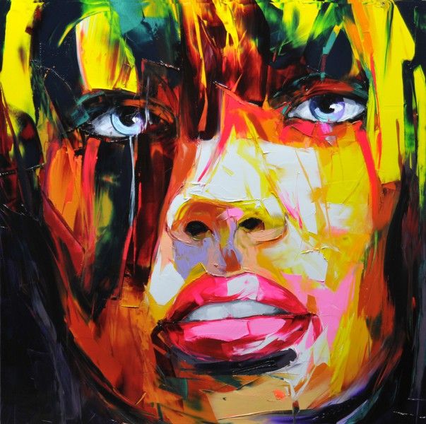 Francoise Nielly Portrait Palette Painting Expression Face080